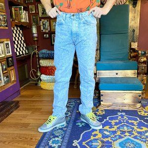 Vintage Levi's acid wash jeans